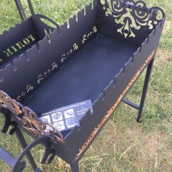 Intra απο ξύλο plywood 3mm-4mm πάχος - Μπάρμπεκιου Γκριλ Εξωτερική Ψησταριά BBQ Δίασταση 30x30 cm Intraeaxys-eo2082m7 - Image 3