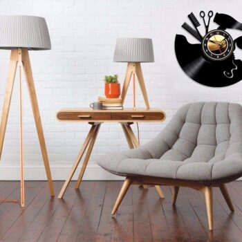 Intra απο ξύλο plywood 3mm-4mm πάχος - Ρολόι τοίχου Κομμωτήριο Κουρείο Σαλόνι Ομορφιάς Δίασταση 30x30 cm Intraeaxys-m1d65837 - Image 4