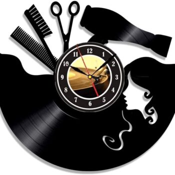 Intra απο ξύλο plywood 3mm-4mm πάχος - Ρολόι τοίχου Κομμωτήριο Κουρείο Σαλόνι Ομορφιάς Δίασταση 30x30 cm Intraeaxys-m1d65837 - Image 5