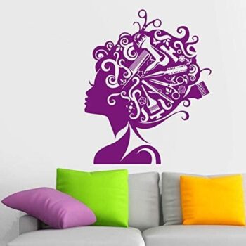 Intra απο ξύλο plywood 3mm-4mm πάχος - Αυτοκόλλητο Laser Engrave Γυναικείο κομμωτήριο Αφίσα για κορίτσι Barbershop Δίασταση 30x30 cm Intraeaxys-91jdykl1 - Image 4