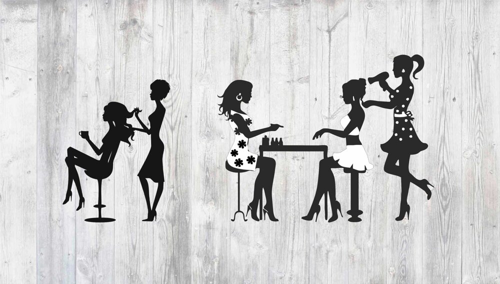 Intra απο ξύλο plywood 3mm-4mm πάχος - Τέχνη τοίχου κομμωτηρίου Δίασταση 30x30 cm Intraeaxys-r1z26rm1