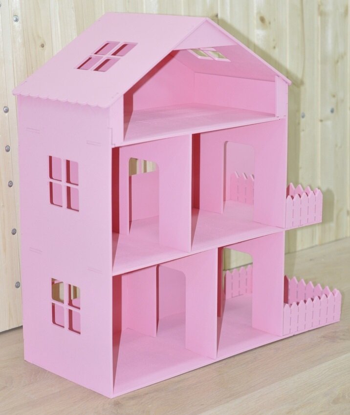 Intra απο ξύλο plywood 3mm-4mm πάχος - Barbie Dreamhouse Fashion Dolls House Δίασταση 40x50 cm Intraeaxys-91jdnwl1
