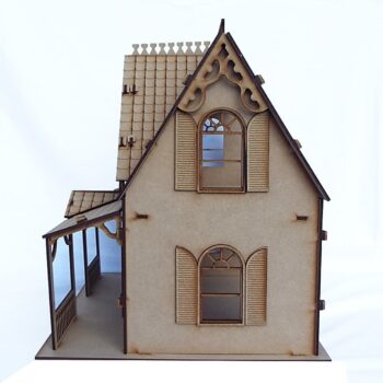 Intra απο ξύλο plywood 3mm-4mm πάχος - Ξύλινο αμερικανικό κουκλόσπιτο κοριτσιών Δίασταση 30x30 cm Intraeaxys-pok35887 - Image 4