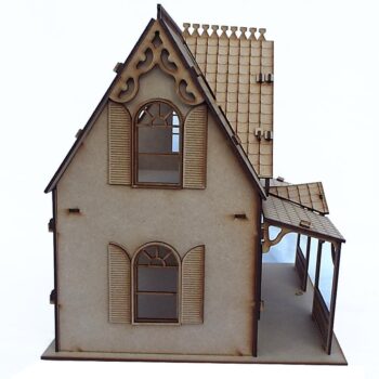 Intra απο ξύλο plywood 3mm-4mm πάχος - Ξύλινο αμερικανικό κουκλόσπιτο κοριτσιών Δίασταση 30x30 cm Intraeaxys-pok35887 - Image 5