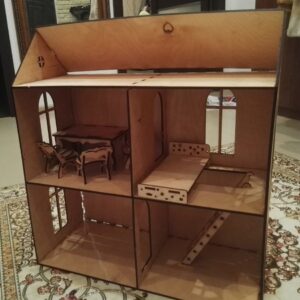 Intra απο ξύλο plywood 3mm-4mm πάχος - Σετ ξύλινο κουκλόσπιτο Δίασταση 30x30 cm Intraeaxys-6o3ywnr7