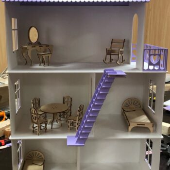 Intra απο ξύλο plywood 3mm-4mm πάχος - Κιτ κουκλόσπιτου για αρχάριους Δίασταση 30x30 cm Intraeaxys-ro6yx0n7 - Image 3