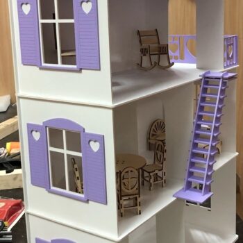 Intra απο ξύλο plywood 3mm-4mm πάχος - Κιτ κουκλόσπιτου για αρχάριους Δίασταση 30x30 cm Intraeaxys-ro6yx0n7 - Image 4