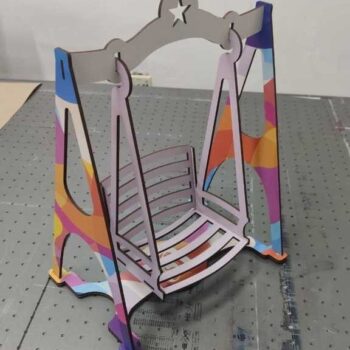 Intra απο ξύλο plywood 3mm-4mm πάχος - Καρέκλα κούνιας κούκλας Δίασταση 30x30 cm Intraeaxys-075d82ko - Image 1