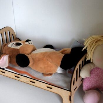 Intra απο ξύλο plywood 3mm-4mm πάχος - Κρεβάτι κούκλας 3mm Δίασταση 30x30 cm Intraeaxys-078yggmo - Image 1