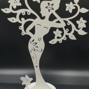 Intra απο ξύλο plywood 3mm-4mm πάχος - Στάντ κοσμήματος Woman Tree Δίασταση 30x30 cm Intraeaxys-51rre5v1 - Image 4