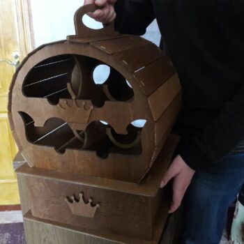 Intra απο ξύλο plywood 3mm-4mm πάχος - Μπάρα βαρελιού Crown Δίασταση 30x30 cm Intraeaxys-r7vm2gk7 - Image 3