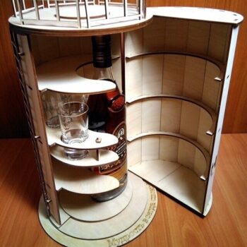 Intra απο ξύλο plywood 3mm-4mm πάχος - Wood Mini Bar Δίασταση 30x30 cm Intraeaxys-joedl451 - Image 3