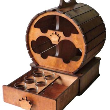 Intra απο ξύλο plywood 3mm-4mm πάχος - Mini Barrel Barrel Δίασταση 30x30 cm Intraeaxys-lopq5657 - Image 1