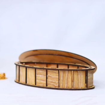 Intra απο ξύλο plywood 3mm-4mm πάχος - Οβάλ Ξύλινο Κουτί Δίασταση 30x30 cm Intraeaxys-eo4q93d7 - Image 9