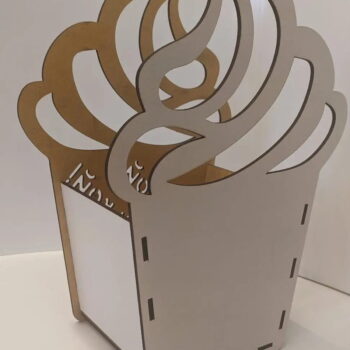 Intra απο ξύλο plywood 3mm-4mm πάχος - Καλάθι λουλουδιών σε σχήμα cupcake Δίασταση 30x30 cm Intraeaxys-e1gkzzmo - Image 3