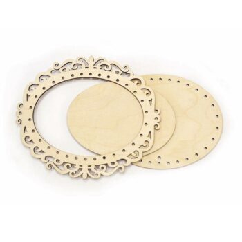 Intra απο ξύλο plywood 3mm-4mm πάχος - Ξύλινη βάση με βελονάκι Δίασταση 30x30 cm Intraeaxys-6o3y3lq7 - Image 1