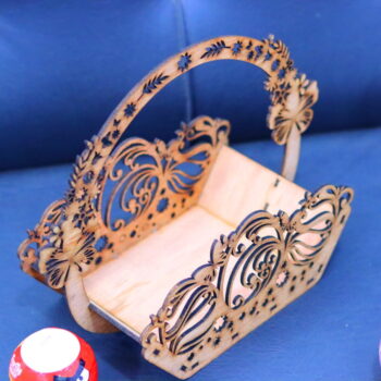 Intra απο ξύλο plywood 3mm-4mm πάχος - Ξύλινο πασχαλινό καλάθι Δίασταση 30x30 cm Intraeaxys-pok3kpk7 - Image 9