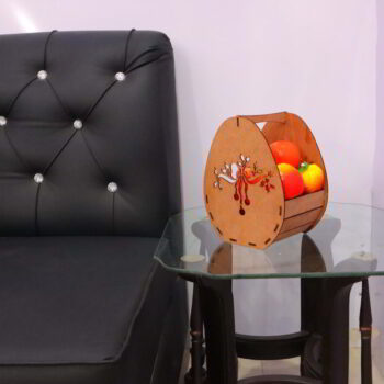 Intra απο ξύλο plywood 3mm-4mm πάχος - Ξύλινο καλάθι σε σχήμα αυγού 3mm Δίασταση 30x30 cm Intraeaxys-91jd6351 - Image 9