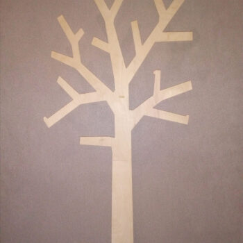 Intra απο ξύλο plywood 3mm-4mm πάχος - Διακόσμηση τοίχου δέντρου Βάση ρολού τουαλέτας Δίασταση 30x30 cm Intraeaxys-pok35rd7 - Image 3