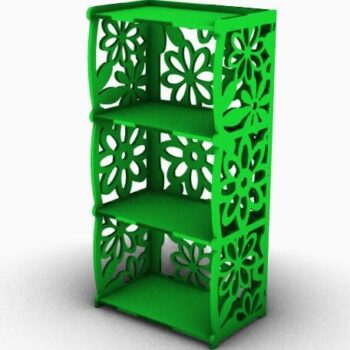 Intra απο ξύλο plywood 3mm-4mm πάχος - Βιβλιοθήκη 4 ραφιών Δίασταση 30x30 cm Intraeaxys-voq2erdo - Image 1