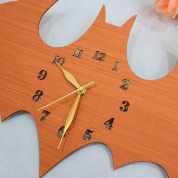 Intra απο ξύλο plywood 3mm-4mm πάχος - Ρολόι τοίχου Batman Διακόσμηση δωματίου Δίασταση 30x30 cm Intraeaxys-078ynm4o - Image 8