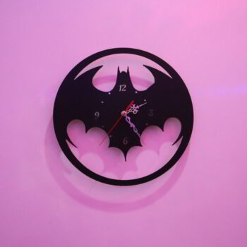 Intra απο ξύλο plywood 3mm-4mm πάχος - Ρολόι τοίχου Batman Δίασταση 30x30 cm Intraeaxys-zo9y5qr7 - Image 7