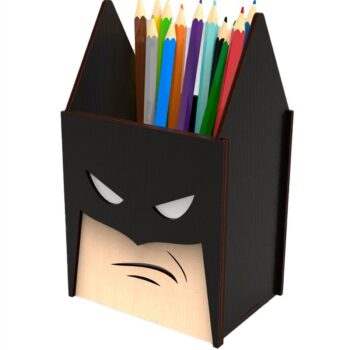 Intra απο ξύλο plywood 3mm-4mm πάχος - Κάτοχος στυλό Batman Super Hero Δίασταση 30x30 cm Intraeaxys-zo9y6xr7 - Image 1