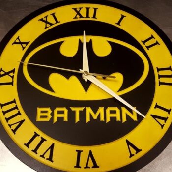 Intra απο ξύλο plywood 3mm-4mm πάχος - Ρολόι Batman 12 ιντσών Δίασταση 30x30 cm Intraeaxys-joed85n1 - Image 1