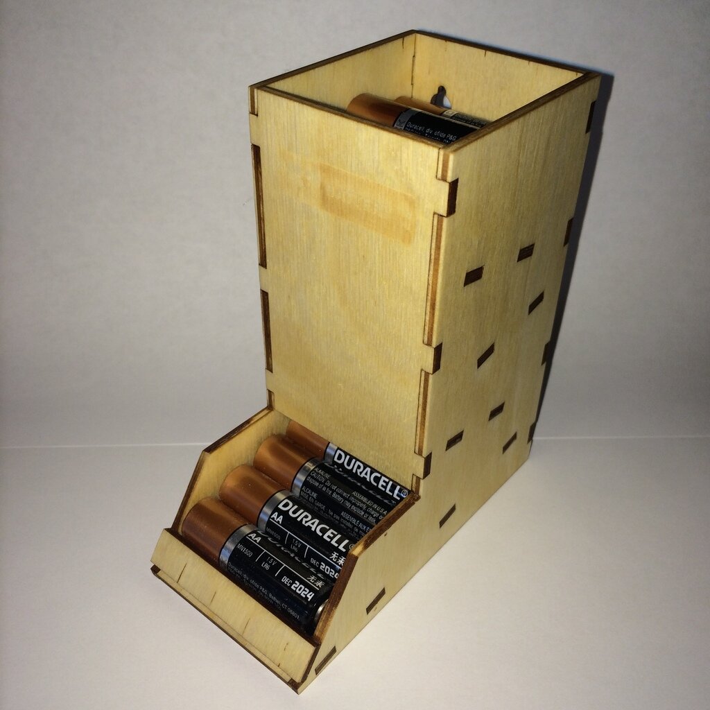 Intra απο ξύλο plywood 3mm-4mm πάχος - Αρχείο PDF AA Battery Holder Δίασταση 30x30 cm Intraeaxys-m1d6xrl7