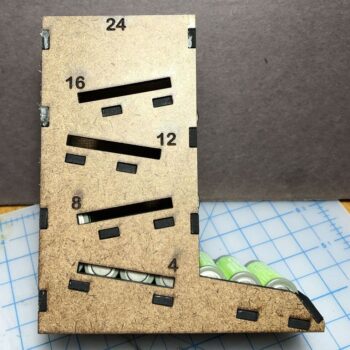 Intra απο ξύλο plywood 3mm-4mm πάχος - Υποδοχές μπαταριών ΑΑ και ΑΑΑ Δίασταση 30x30 cm Intraeaxys-078yge5o - Image 3