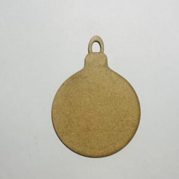 Intra απο ξύλο plywood 3mm-4mm πάχος - Ξύλινο χριστουγεννιάτικο στρογγυλό μπιχλιμπίδι Κενό χειροτεχνίας Δίασταση 30x30 cm Intraeaxys-51rrn3r1 - Image 1