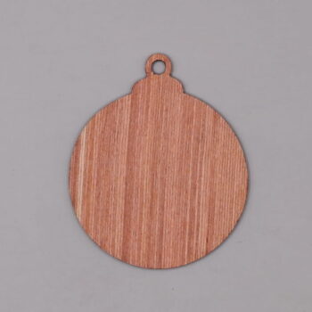 Intra απο ξύλο plywood 3mm-4mm πάχος - Ξύλινο κενό στρογγυλό μπιχλιμπίδι Κρεμαστό χριστουγεννιάτικο δέντρο Δίασταση 30x30 cm Intraeaxys-075y0x8o - Image 1