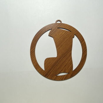 Intra απο ξύλο plywood 3mm-4mm πάχος - Μπιχλιμπίδι διακόσμησης χριστουγεννιάτικου δέντρου με κάλτσες Δίασταση 30x30 cm Intraeaxys-r1z2x8n1 - Image 1