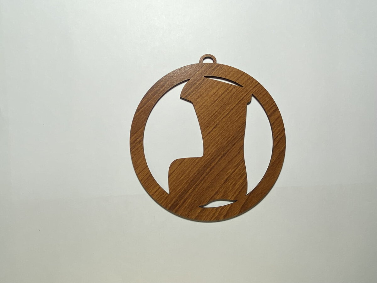 Intra απο ξύλο plywood 3mm-4mm πάχος - Μπιχλιμπίδι διακόσμησης χριστουγεννιάτικου δέντρου με κάλτσες Δίασταση 30x30 cm Intraeaxys-r1z2x8n1