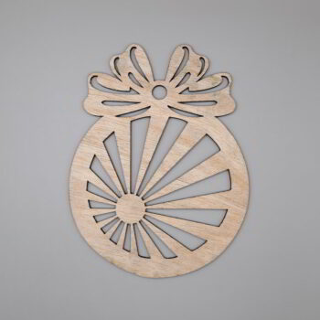 Intra απο ξύλο plywood 3mm-4mm πάχος - Μπιχλιμπίδι Στολίδι χριστουγεννιάτικο δέντρο χειροτεχνία Δίασταση 10x10 cm Intraeaxys-qommp55o - Image 1