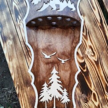 Intra απο ξύλο plywood 3mm-4mm πάχος - Στήριγμα για σουβλάκι τοίχου Δίασταση 30x30 cm Intraeaxys-yon0g8g7 - Image 4