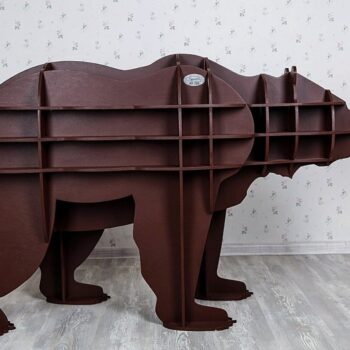 Intra απο ξύλο plywood 3mm-4mm πάχος - Animal Shelf Bear Shelf Παιδικά Έπιπλα Δωματίου Δίασταση 30x30 cm Intraeaxys-r7vm4957 - Image 1