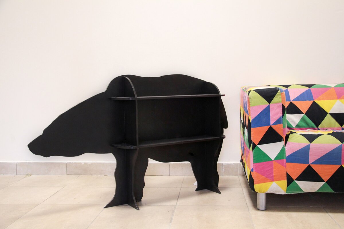 Intra απο ξύλο plywood 3mm-4mm πάχος - Πρότυπο CNC ραφιών αποθήκευσης Bear Δίασταση 30x30 cm Intraeaxys-eo20kqq7