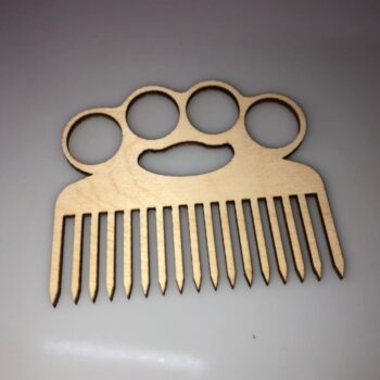 Intra απο ξύλο plywood 3mm-4mm πάχος - Ξύλινη χτένα γενειάδας με αρθρώσεις Φαρδιά οδοντωτή χτένα Δίασταση 30x30 cm Intraeaxys-078yw3jo - Image 1