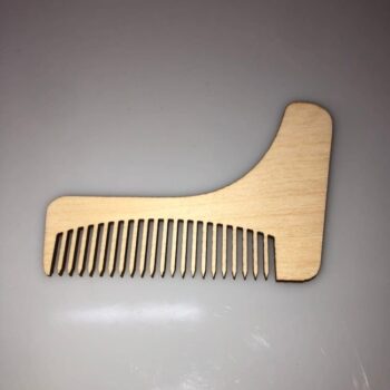 Intra απο ξύλο plywood 3mm-4mm πάχος - Ανδρική χτένα που διαμορφώνει τα γένια Δίασταση 30x30 cm Intraeaxys-qommqvro - Image 1