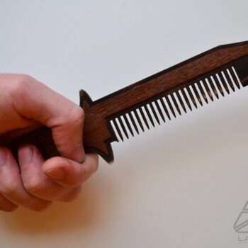 Intra απο ξύλο plywood 3mm-4mm πάχος - Ξύλινη χτένα μαχαιριού Δίασταση 30x30 cm Intraeaxys-yon05qx7 - Image 4