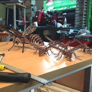 Intra απο ξύλο plywood 3mm-4mm πάχος - Bee 3D Puzzle Δίασταση 30x30 cm Intraeaxys-67wl5vw1 - Image 4