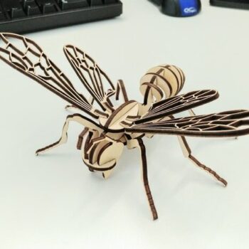 Intra απο ξύλο plywood 3mm-4mm πάχος - Bee 3D Puzzle 3mm Δίασταση 30x30 cm Intraeaxys-d1lv8d6o - Image 1