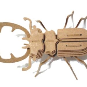 Intra απο ξύλο plywood 3mm-4mm πάχος - Beetle Insect 3D Wood Puzzle 3mm Δίασταση 30x30 cm Intraeaxys-eo0qqq31