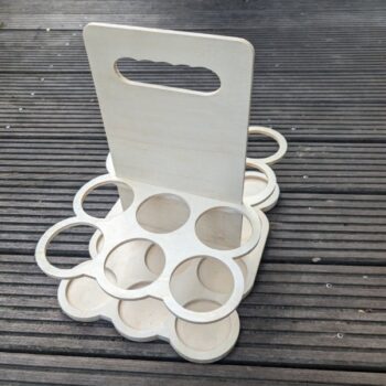 Intra απο ξύλο plywood 3mm-4mm πάχος - Beer Caddy 12 μπουκάλια Δίασταση 30x30 cm Intraeaxys-91jkdg4o - Image 3