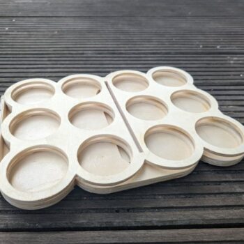 Intra απο ξύλο plywood 3mm-4mm πάχος - Beer Caddy 12 μπουκάλια Δίασταση 30x30 cm Intraeaxys-91jkdg4o - Image 4