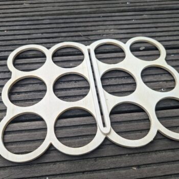 Intra απο ξύλο plywood 3mm-4mm πάχος - Beer Caddy 12 μπουκάλια Δίασταση 30x30 cm Intraeaxys-91jkdg4o - Image 5