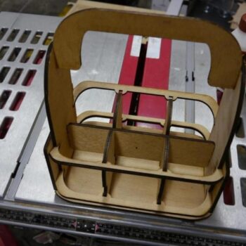 Intra απο ξύλο plywood 3mm-4mm πάχος - Beer Rack Six Beer Bottles Carrier Δίασταση 30x30 cm Intraeaxys-51r8qvd7 - Image 1