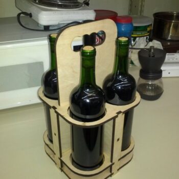 Intra απο ξύλο plywood 3mm-4mm πάχος - Θήκη μπύρας 4 συσκευασιών Δίασταση 30x30 cm Intraeaxys-p7yr9ero - Image 1