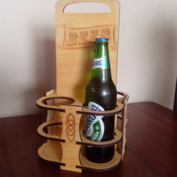 Intra απο ξύλο plywood 3mm-4mm πάχος - Θήκη μπύρας Beer Caddy Δίασταση 30x30 cm Intraeaxys-51rr9gm1 - Image 1